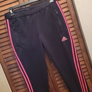 Adidas Climacool Tiro Track Pants - Black/Pink Stripes